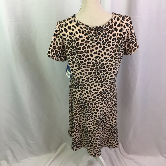 Arizona Jean Co Leopard Dress Brown Medium - Picture 7 of 14